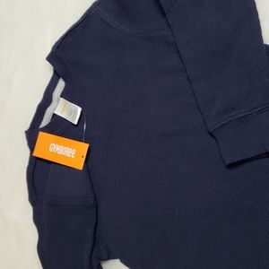 Boys 7 Blue Gymboree Thermal Long Sleeve Undershirt Layering Top